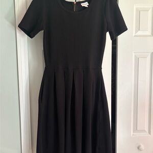 LuLaRoe Black Textured Dress